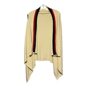 Love of Fashion Open Draped Front Chenille Vest Small